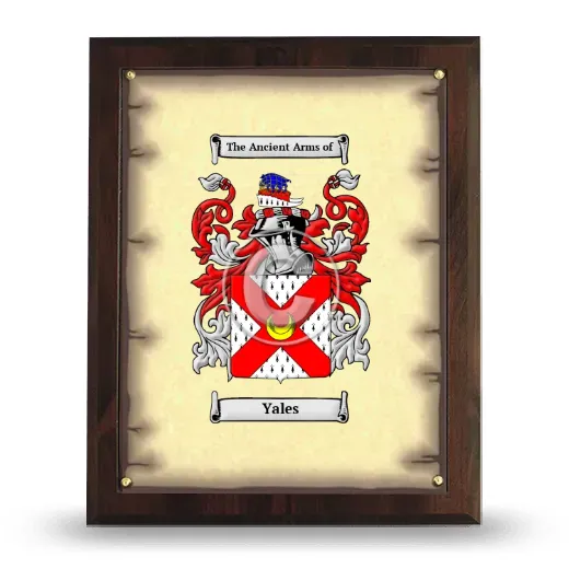 Yales Coat of Arms Plaque