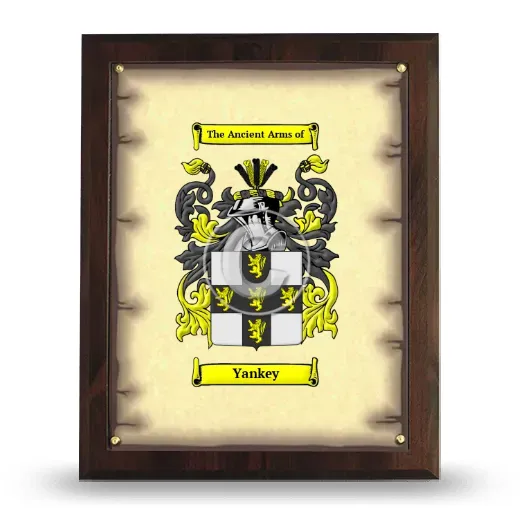 Yankey Coat of Arms Plaque