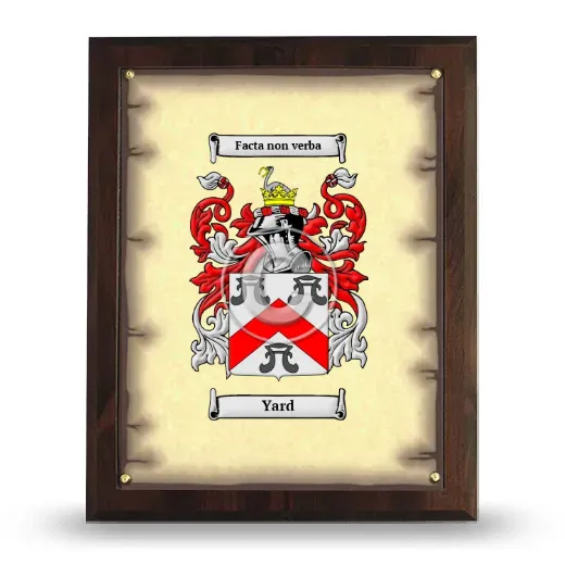 Yard Coat of Arms Plaque