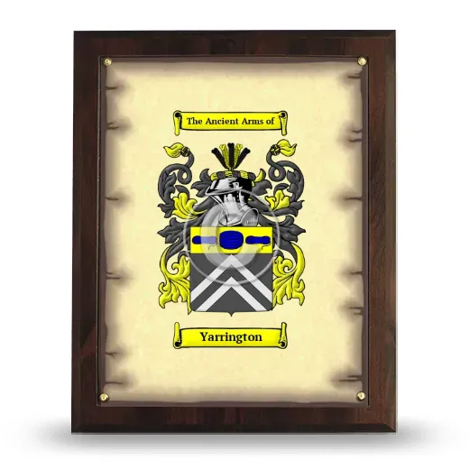 Yarrington Coat of Arms Plaque