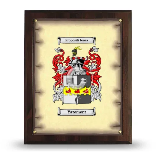 Yatement Coat of Arms Plaque