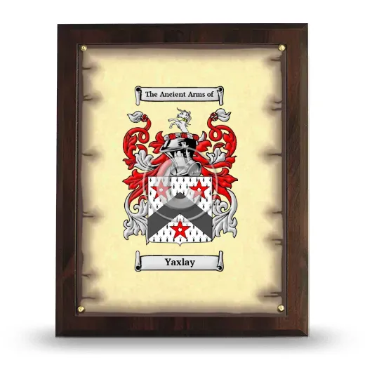 Yaxlay Coat of Arms Plaque