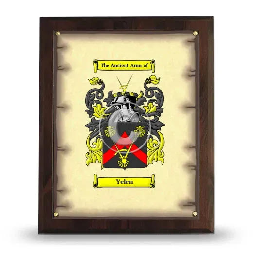 Yelen Coat of Arms Plaque