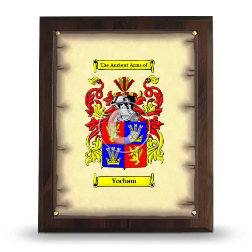 Yocham Coat of Arms Plaque