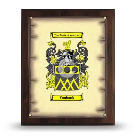 Youbank Coat of Arms Plaque