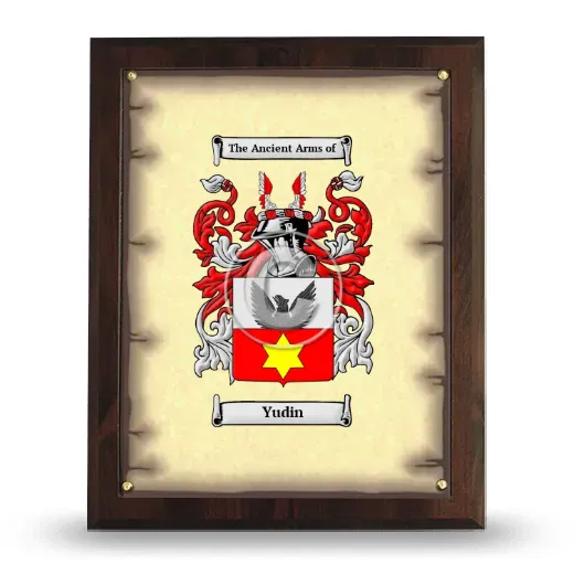Yudin Coat of Arms Plaque