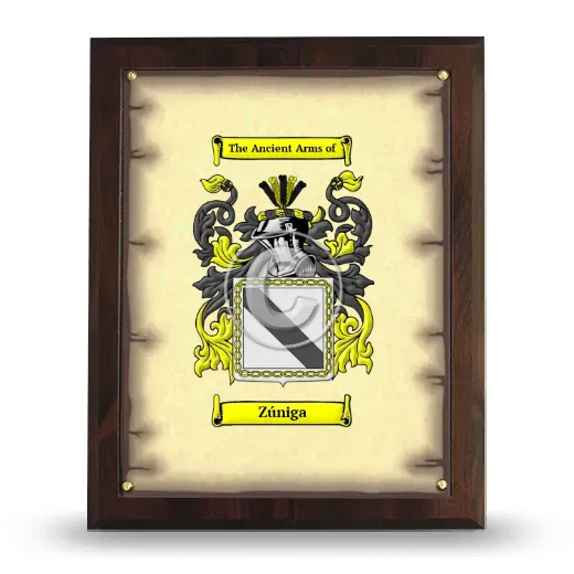 Zúniga Coat of Arms Plaque
