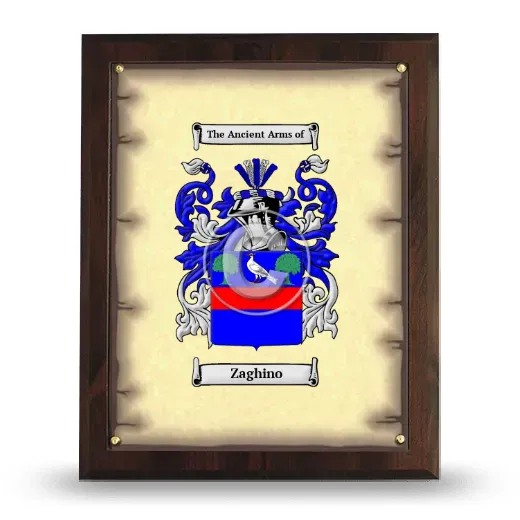 Zaghino Coat of Arms Plaque