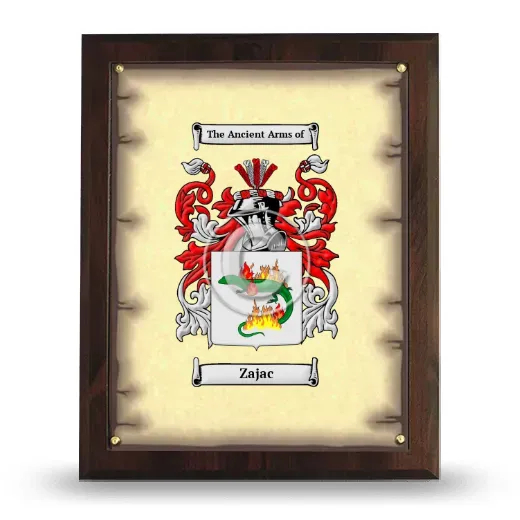 Zajac Coat of Arms Plaque