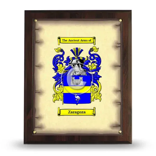 Zaragoza Coat of Arms Plaque