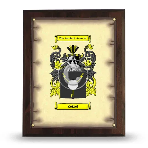 Zeizel Coat of Arms Plaque