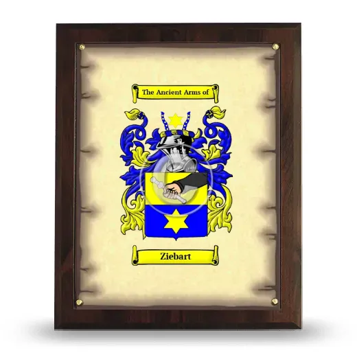 Ziebart Coat of Arms Plaque