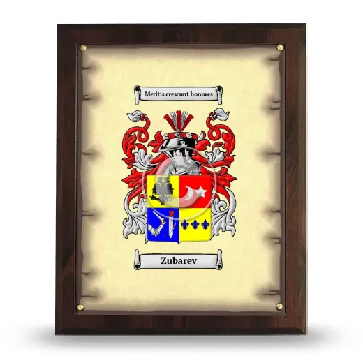 Zubarev Coat of Arms Plaque