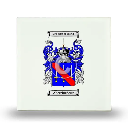 Aberchirdour Small Ceramic Tile with Coat of Arms