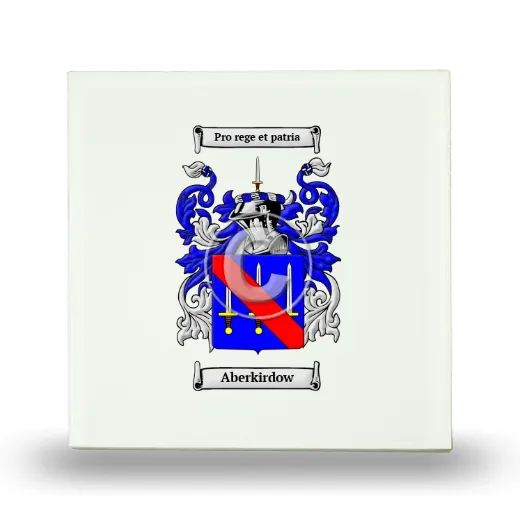 Aberkirdow Small Ceramic Tile with Coat of Arms