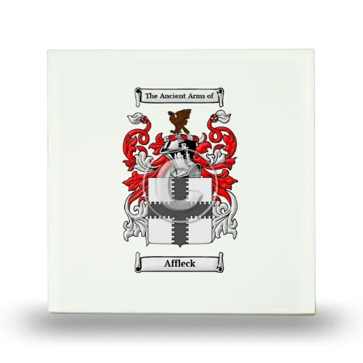 Affleck Small Ceramic Tile with Coat of Arms