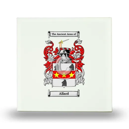 Allard Small Ceramic Tile with Coat of Arms