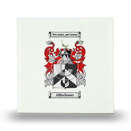 Allischoner Small Ceramic Tile with Coat of Arms