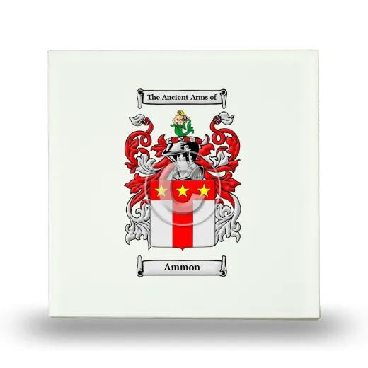 Ammon Small Ceramic Tile with Coat of Arms