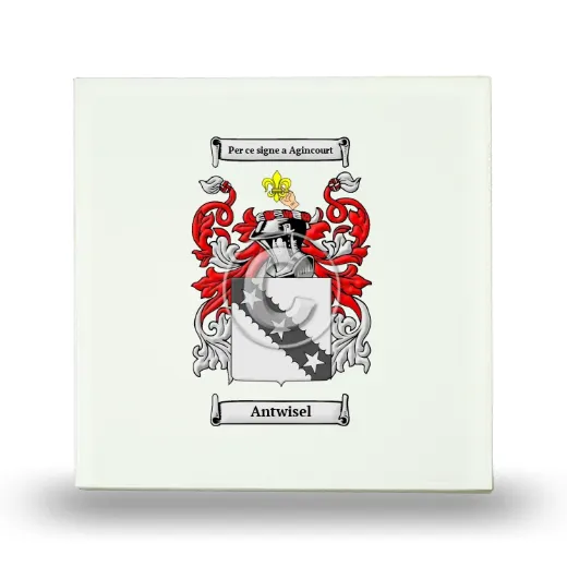 Antwisel Small Ceramic Tile with Coat of Arms