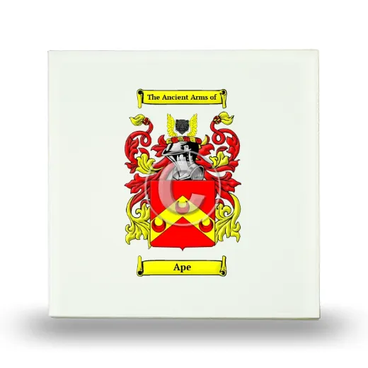 Ape Small Ceramic Tile with Coat of Arms