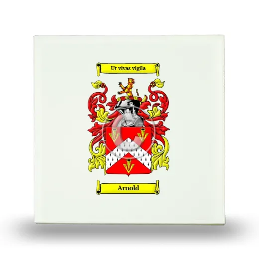 Arnold Small Ceramic Tile with Coat of Arms