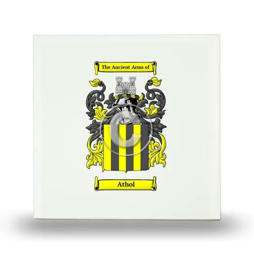 Athol Small Ceramic Tile with Coat of Arms