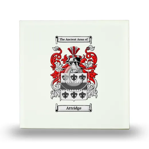 Attridge Small Ceramic Tile with Coat of Arms