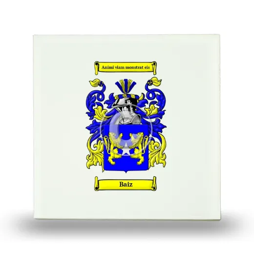 Baiz Small Ceramic Tile with Coat of Arms