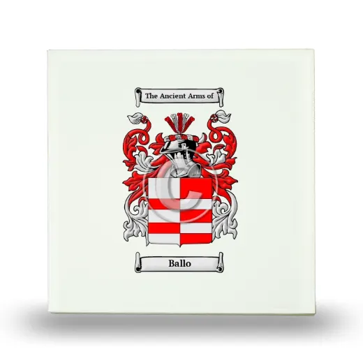 Ballo Small Ceramic Tile with Coat of Arms