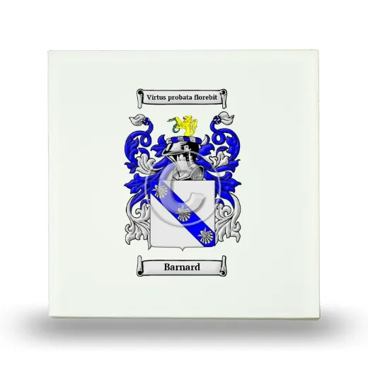Barnard Small Ceramic Tile with Coat of Arms