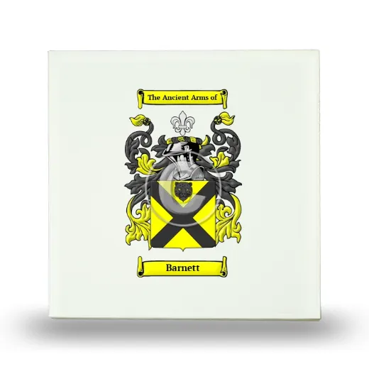 Barnett Small Ceramic Tile with Coat of Arms