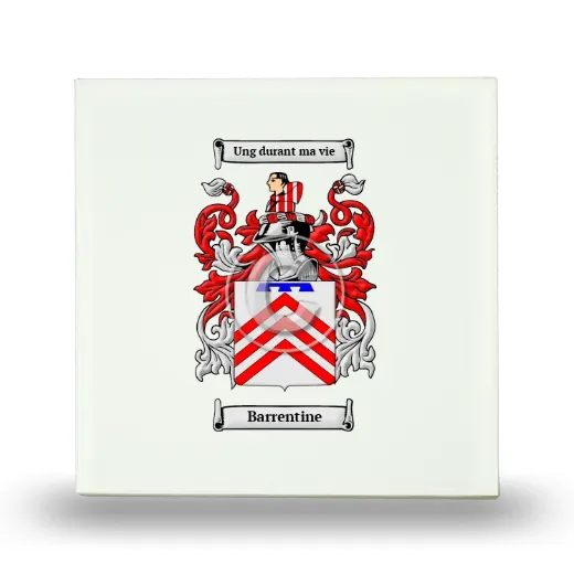 Barrentine Small Ceramic Tile with Coat of Arms
