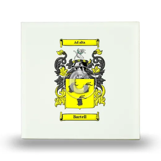 Bartell Small Ceramic Tile with Coat of Arms