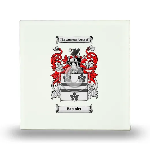 Bartolet Small Ceramic Tile with Coat of Arms