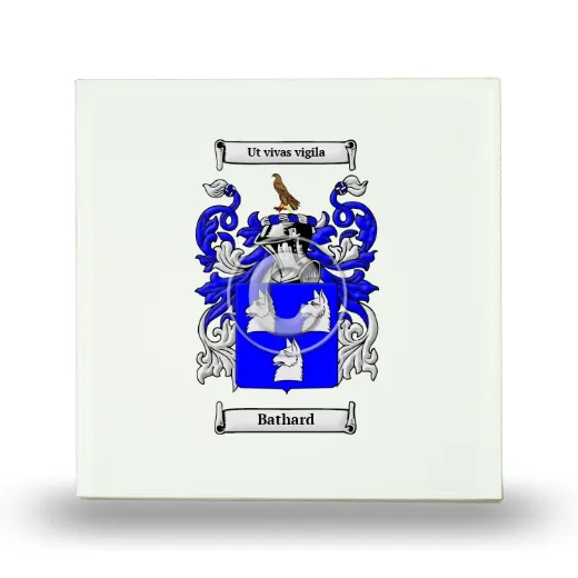 Bathard Small Ceramic Tile with Coat of Arms