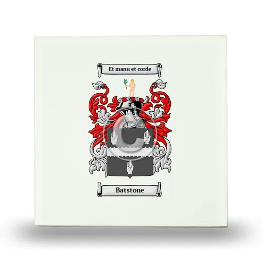 Batstone Small Ceramic Tile with Coat of Arms