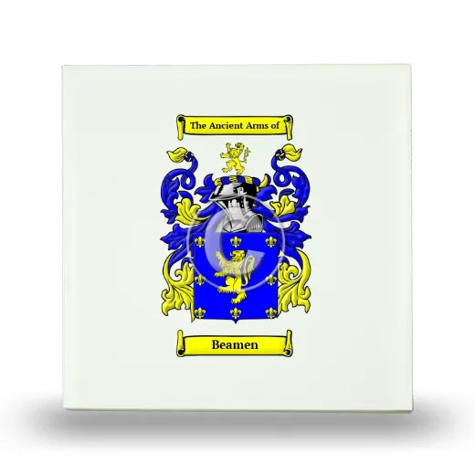 Beamen Small Ceramic Tile with Coat of Arms