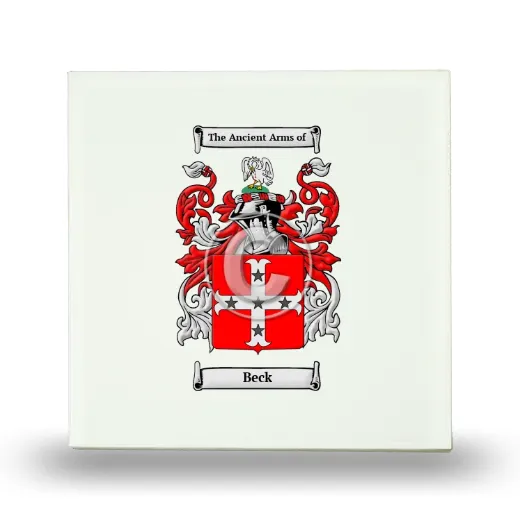 Beck Small Ceramic Tile with Coat of Arms