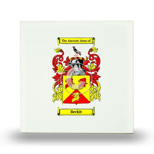 Beckit Small Ceramic Tile with Coat of Arms