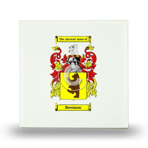 Beerman Small Ceramic Tile with Coat of Arms