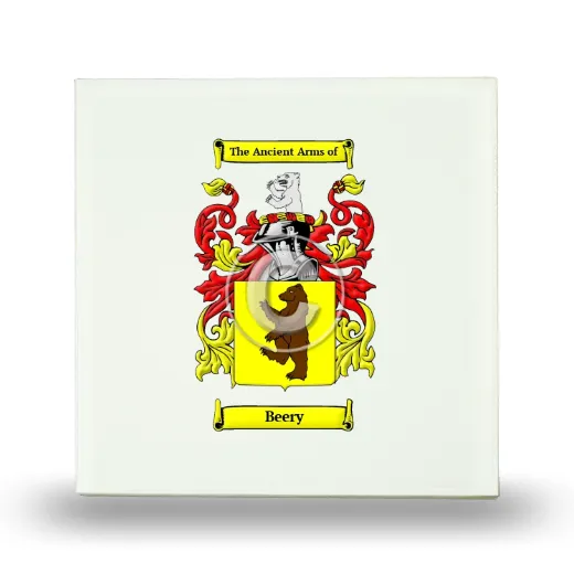 Beery Small Ceramic Tile with Coat of Arms