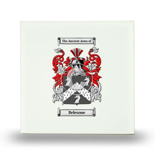 Belesone Small Ceramic Tile with Coat of Arms
