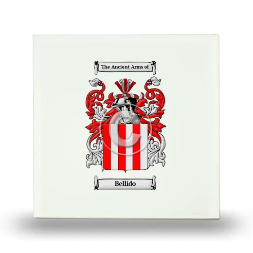 Bellido Small Ceramic Tile with Coat of Arms