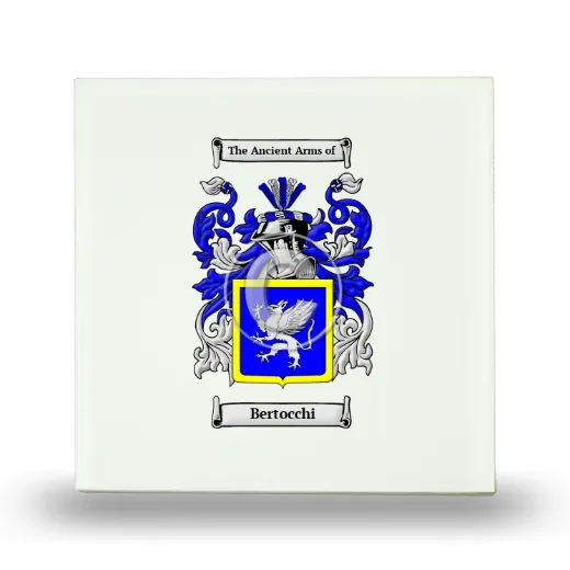 Bertocchi Small Ceramic Tile with Coat of Arms