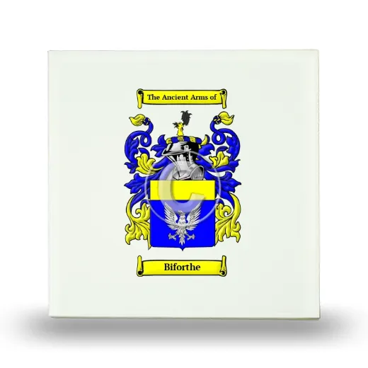 Biforthe Small Ceramic Tile with Coat of Arms
