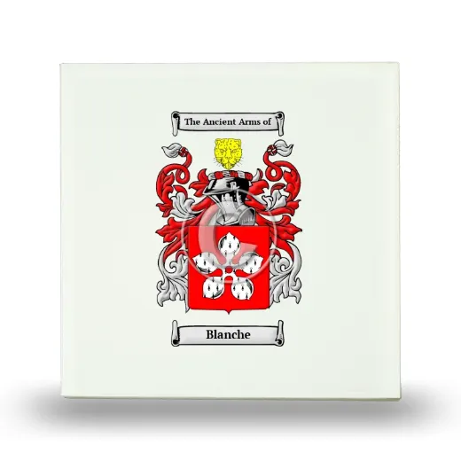 Blanche Small Ceramic Tile with Coat of Arms