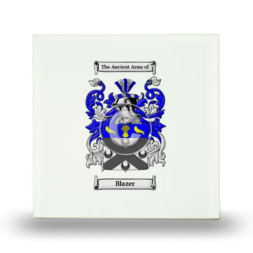 Blazer Small Ceramic Tile with Coat of Arms