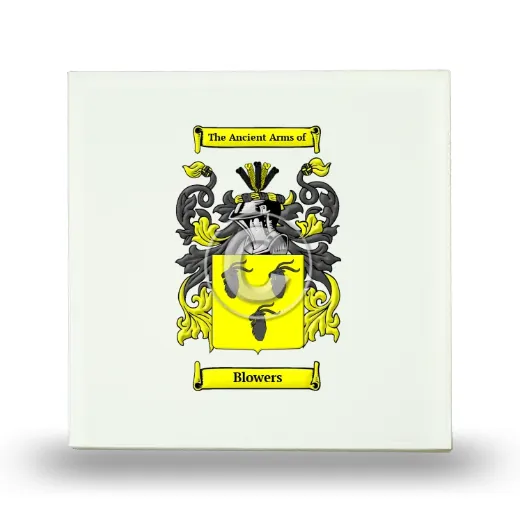Blowers Small Ceramic Tile with Coat of Arms