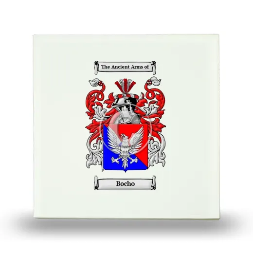 Bocho Small Ceramic Tile with Coat of Arms